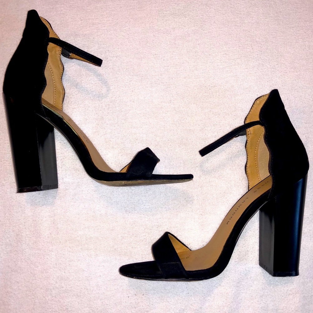 Chinese Laundry Black Chunky Heels Size 6.5/37